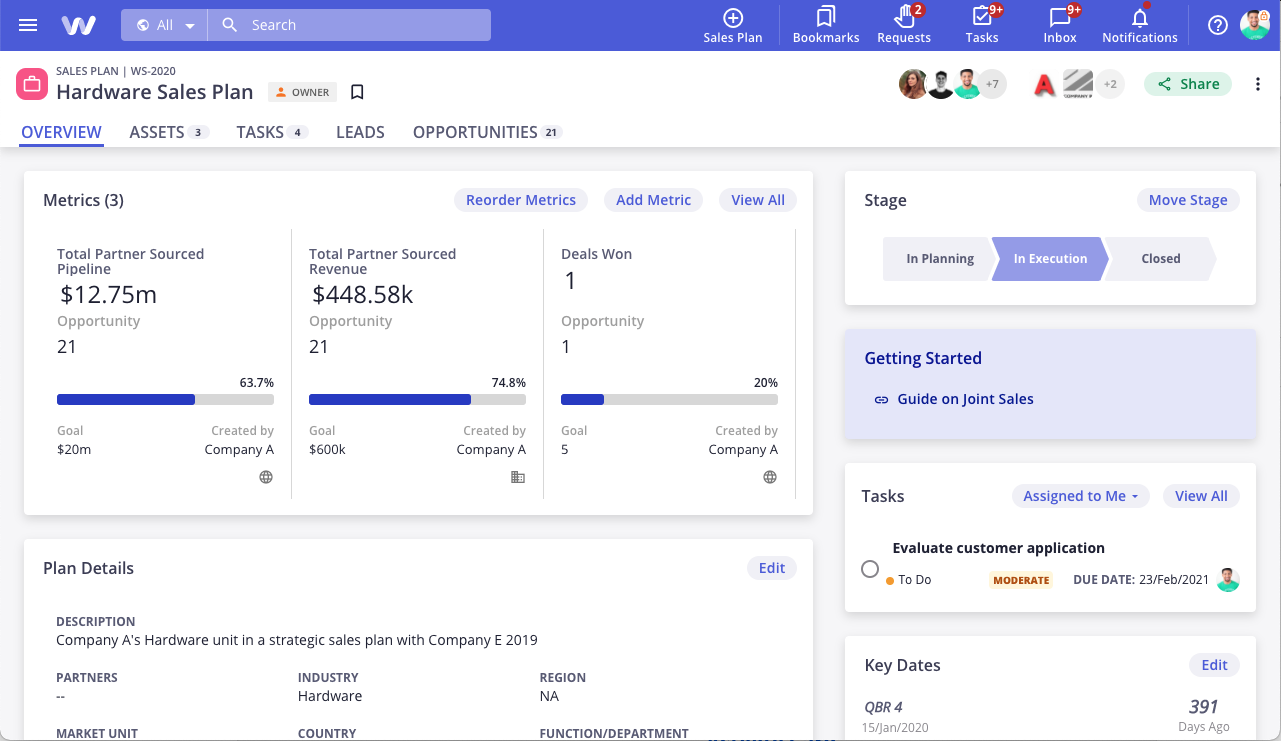 WorkSpan Sales Plan