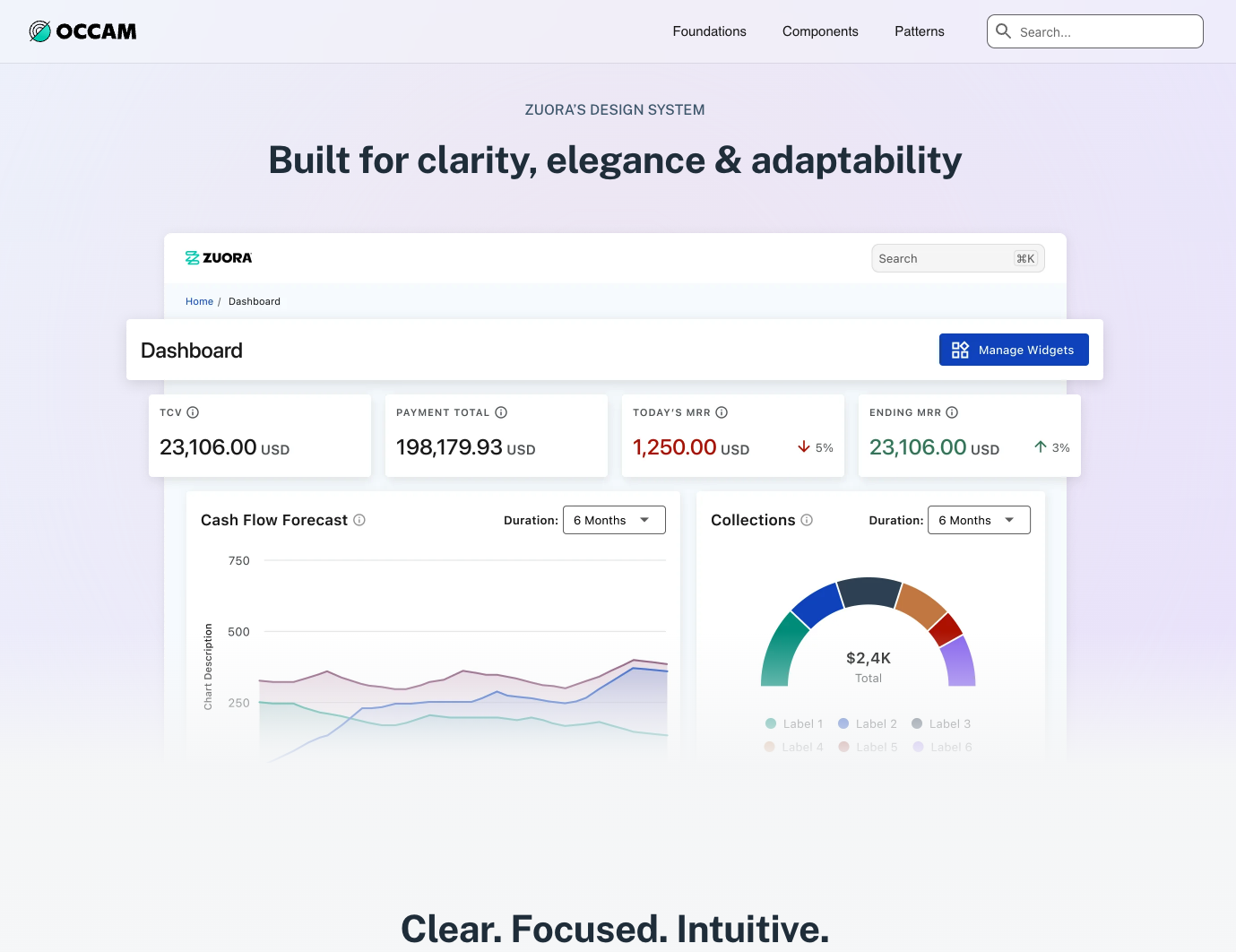 Occam — Zuora's Design System